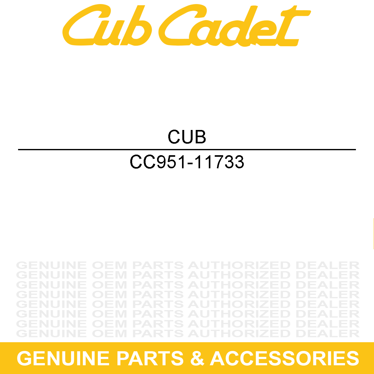 CUB CADET 951-11733 Oil Return Seal
