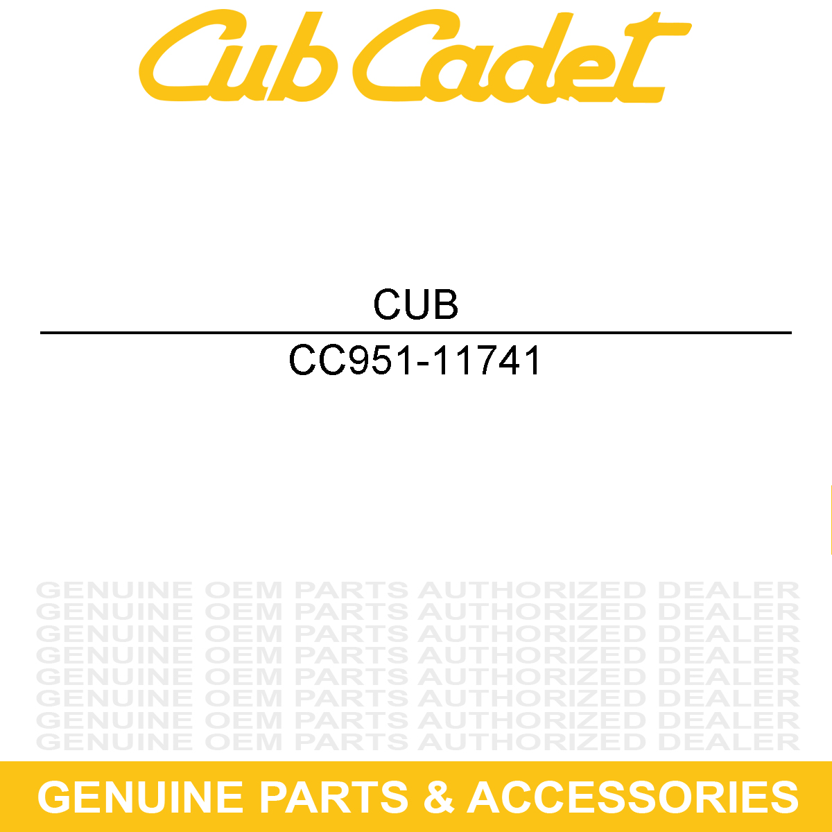 CUB CADET 951-11741 Camshaft Assembly