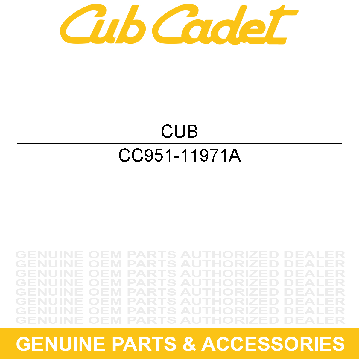 CUB CADET 951-11971A Disptick Assembly