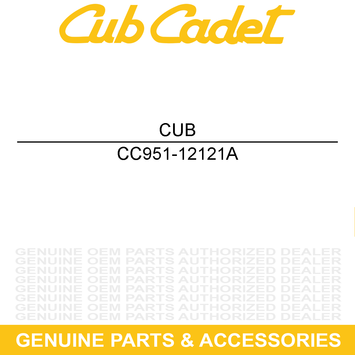 CUB CADET 951-12121A Complete Gasket Kit