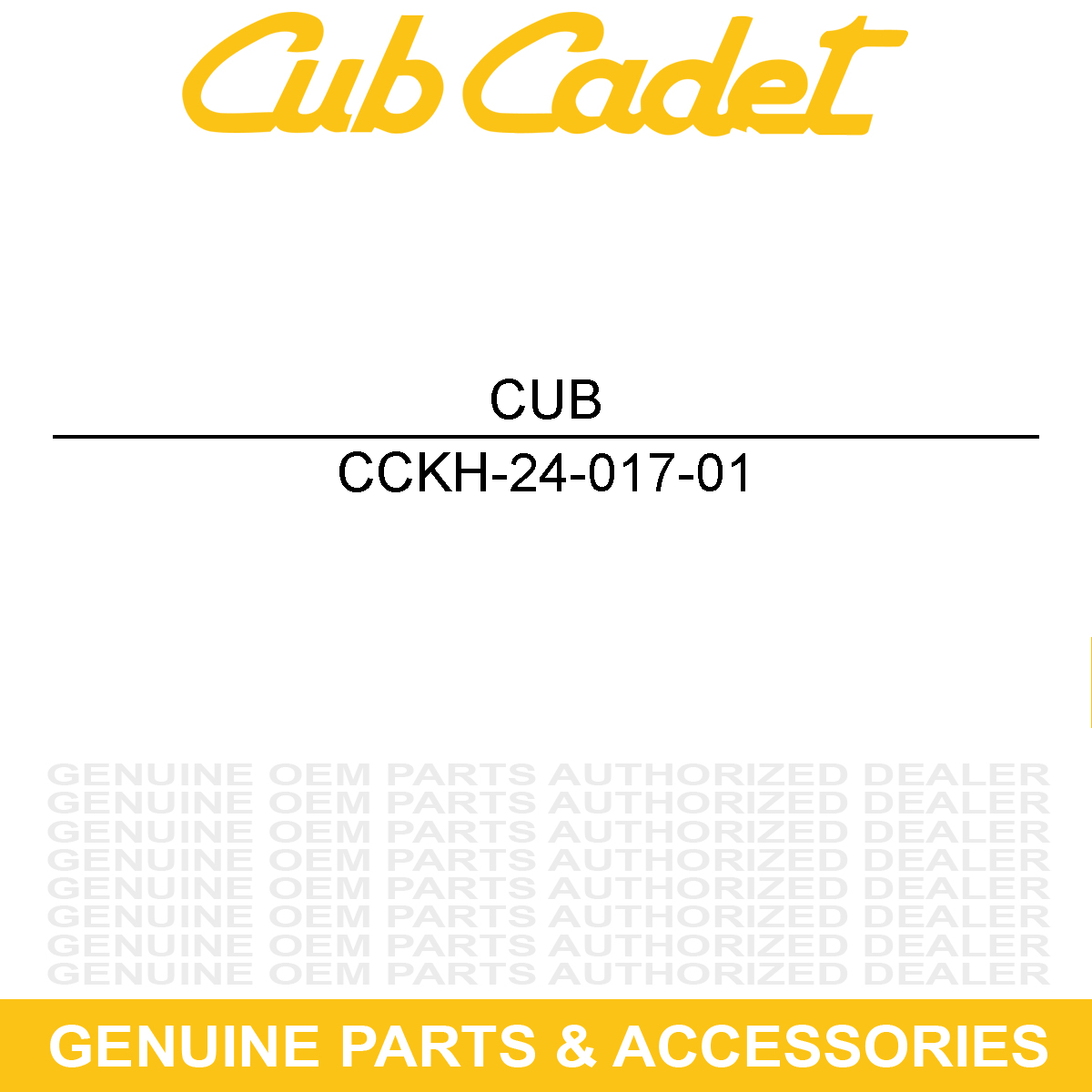 CUB CADET KH-24-017-01 Intake Std Valve