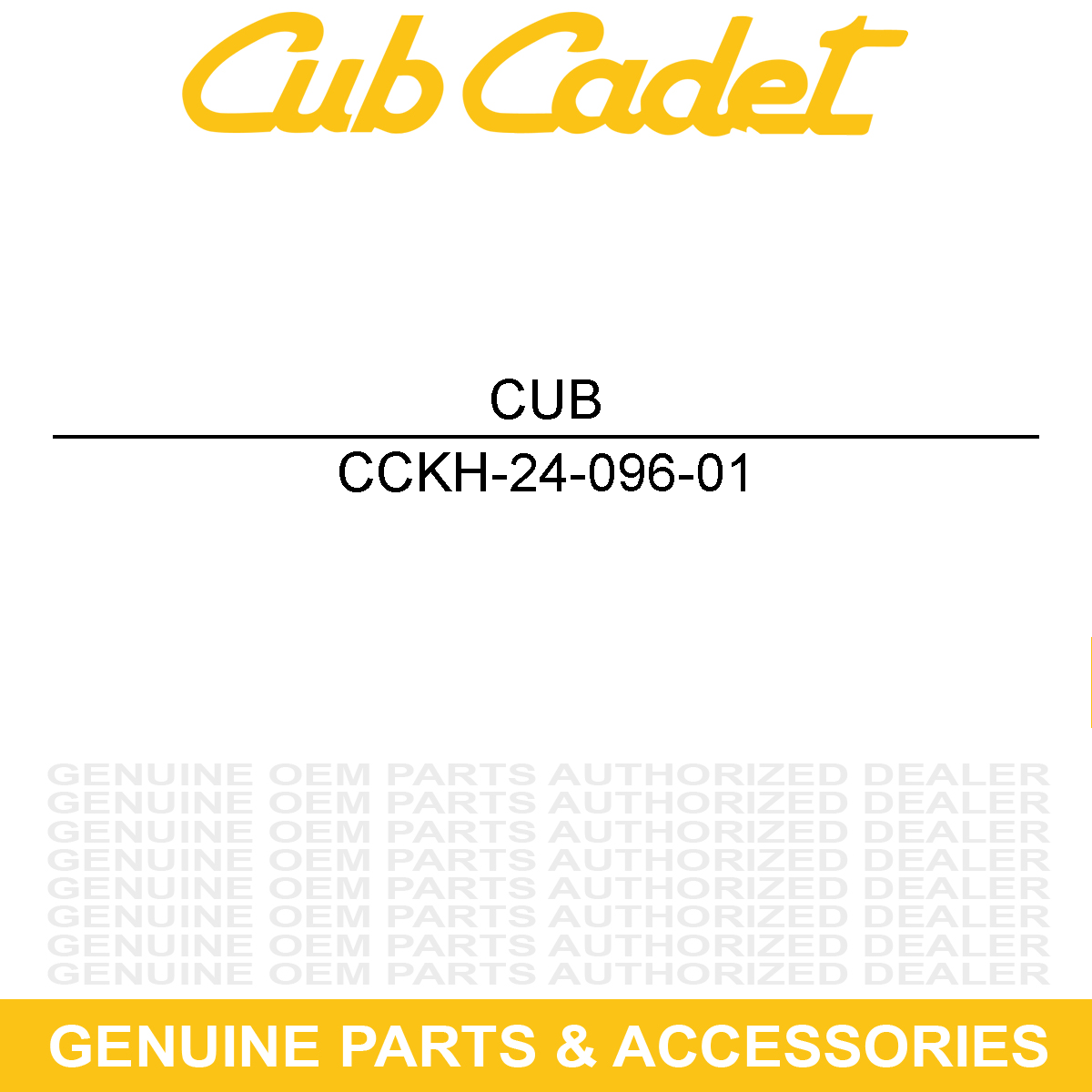 CUB CADET KH-24-096-01 Inner Air Cleaner Cover