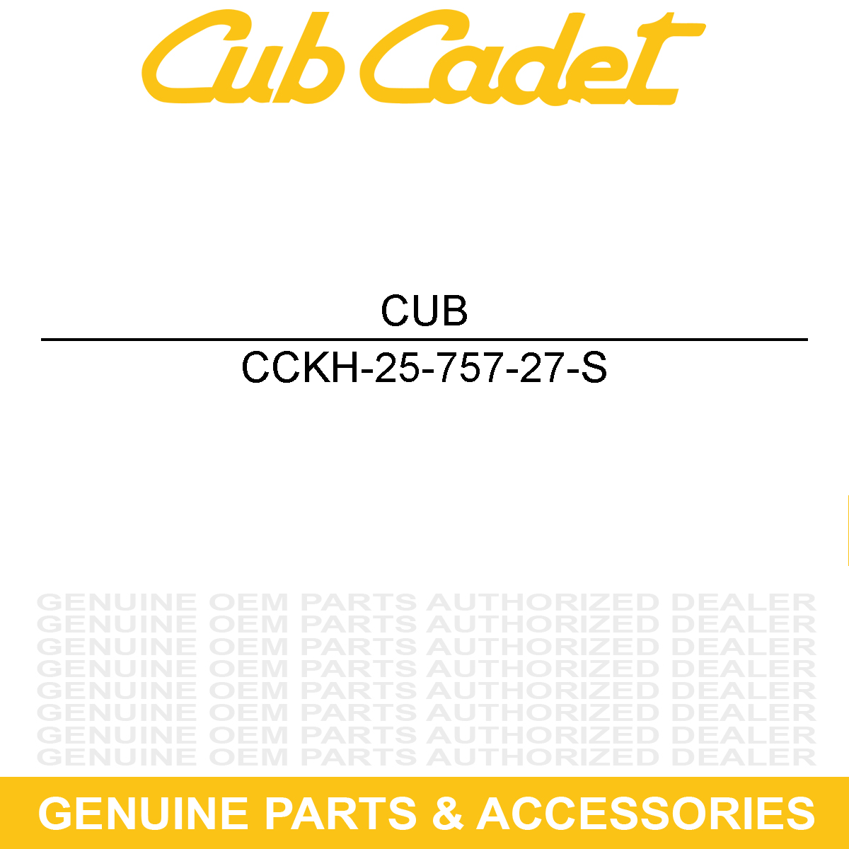CUB CADET KH-25-757-27-S Overhaul Repair Kit