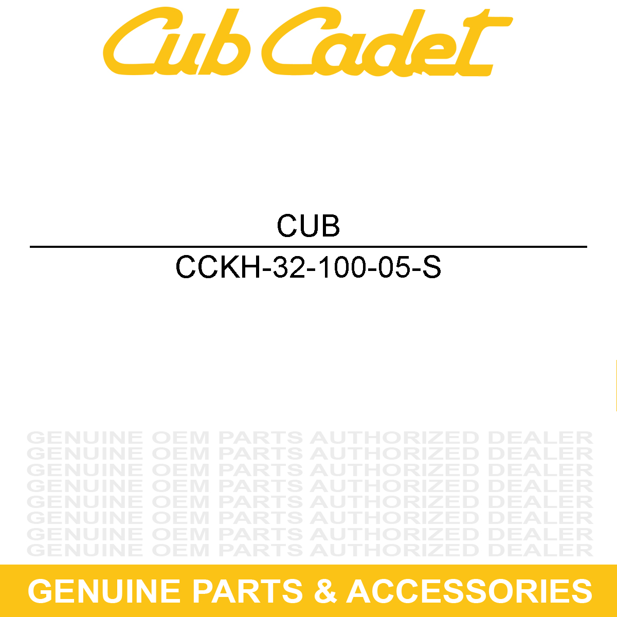 CUB CADET KH-32-100-05-S Rocker Nut Assembly