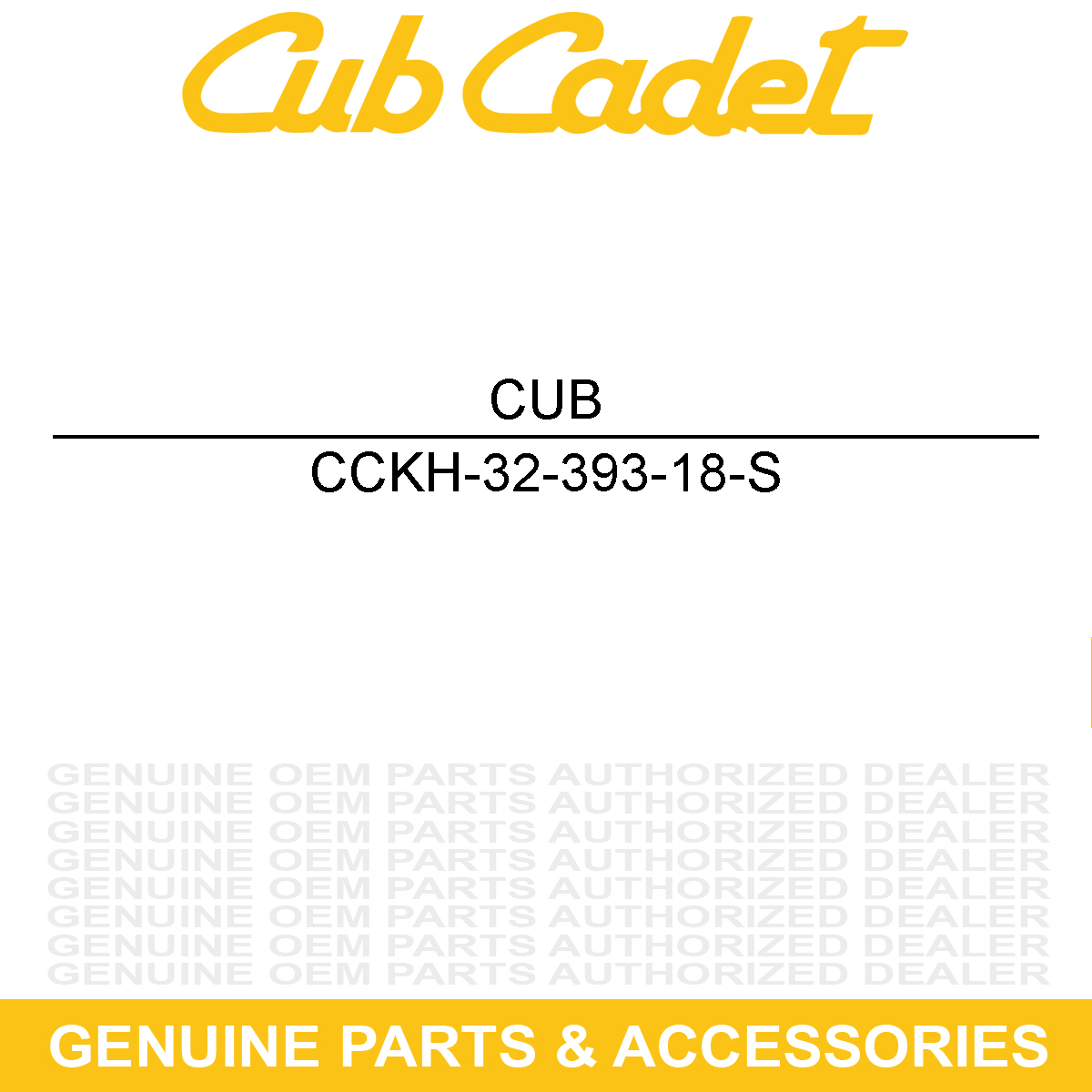 CUB CADET KH-32-393-18-S Oil Pump Assembly