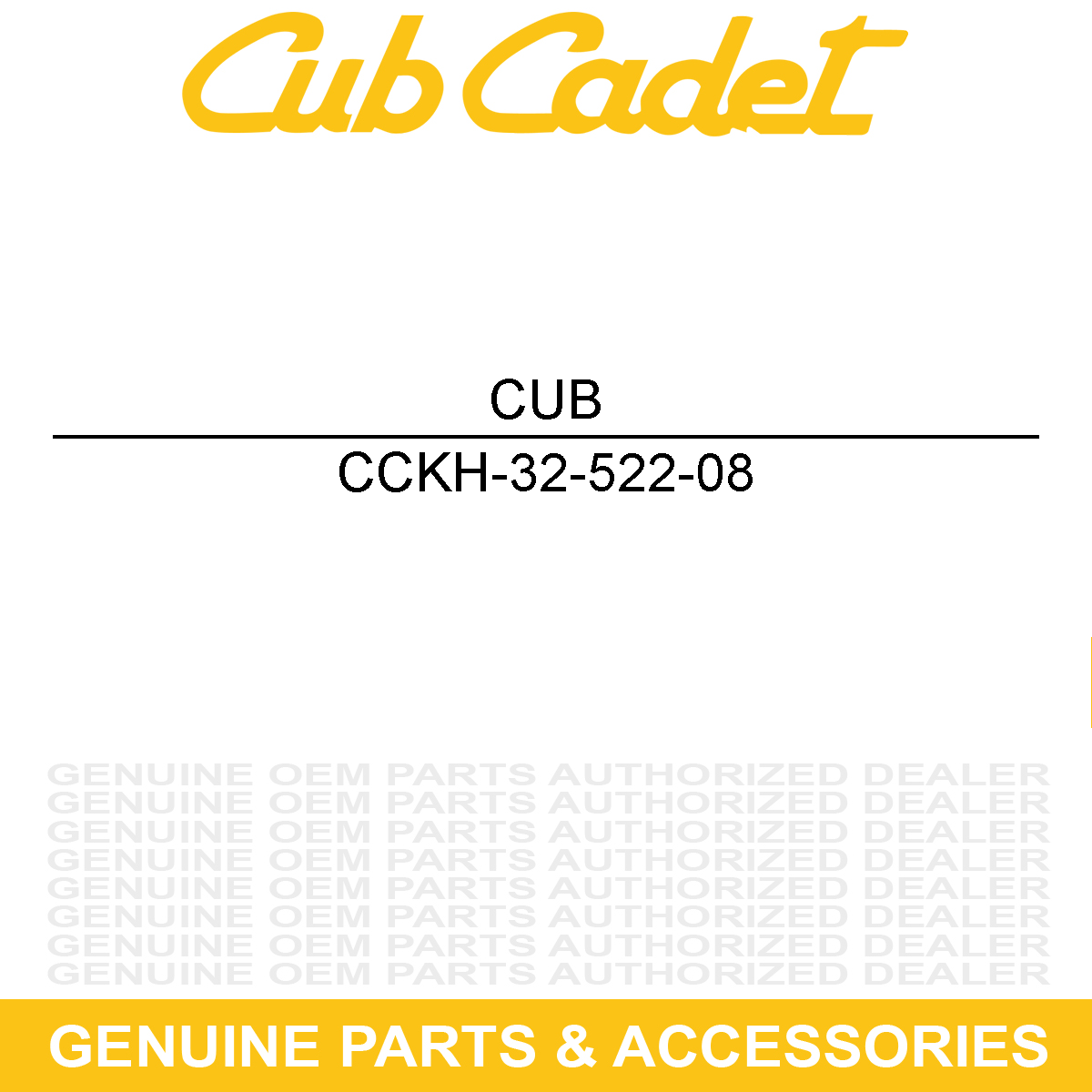 CUB CADET KH-32-522-08 SHORT BLOCK KT