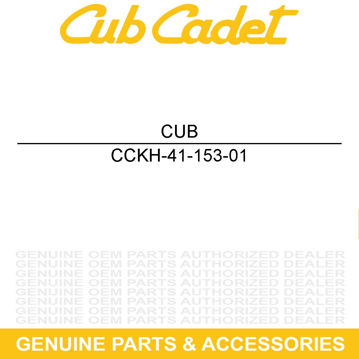 CUB CADET KH-41-153-01 Crankcase O-Ring