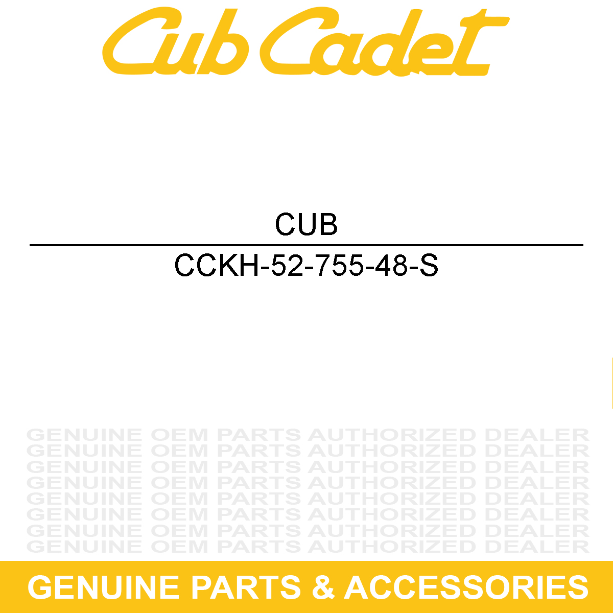 CUB CADET KH-52-755-48-S Coil Weads Kit