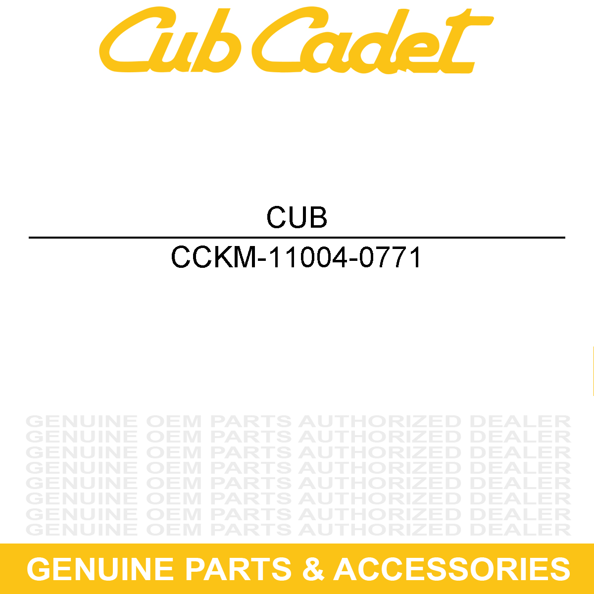 CUB CADET KM-11004-0771 GASKET-HEAD