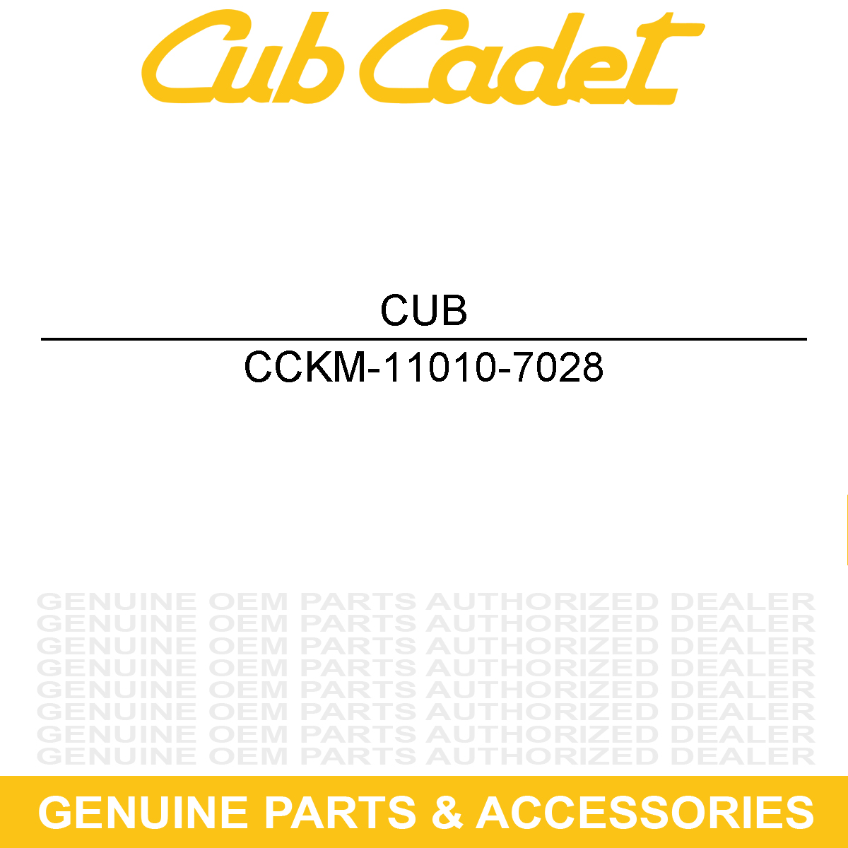 CUB CADET KM-11010-7028 FILTER ASSEMBLY-AI