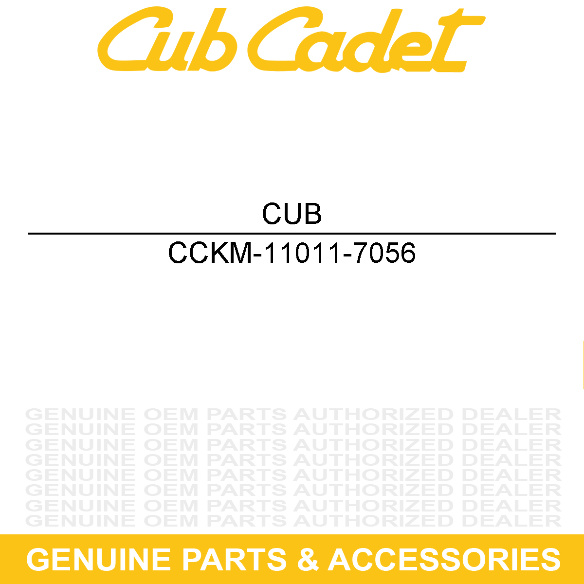 CUB CADET KM-11011-7056 CASE-AIR FILTER