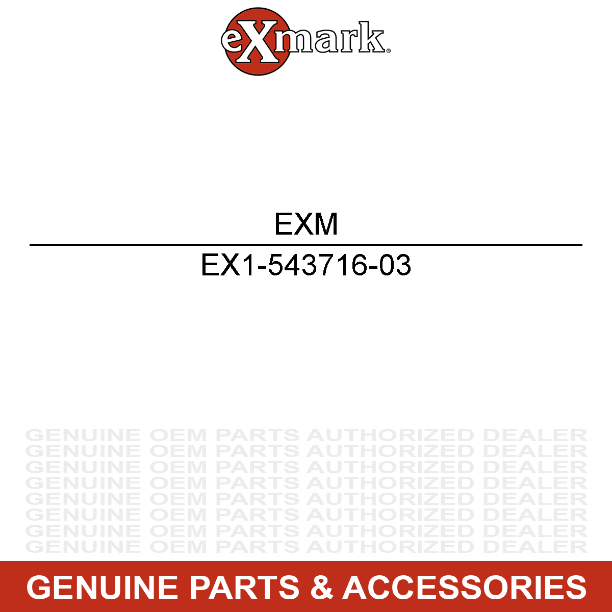 Exmark 1-543716-03 Console Cover