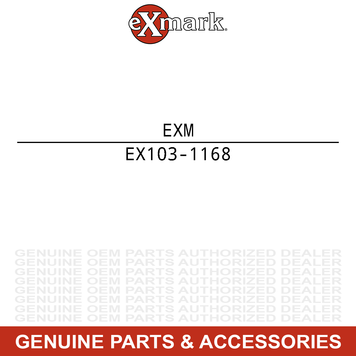 Exmark 103-1168 Lazer XP Swash Decal