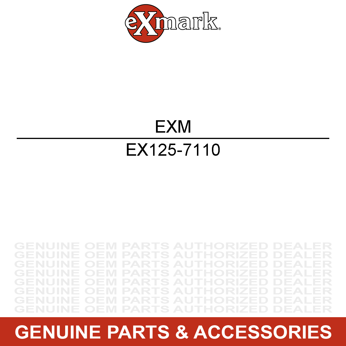 Exmark 125-7110 GASKET