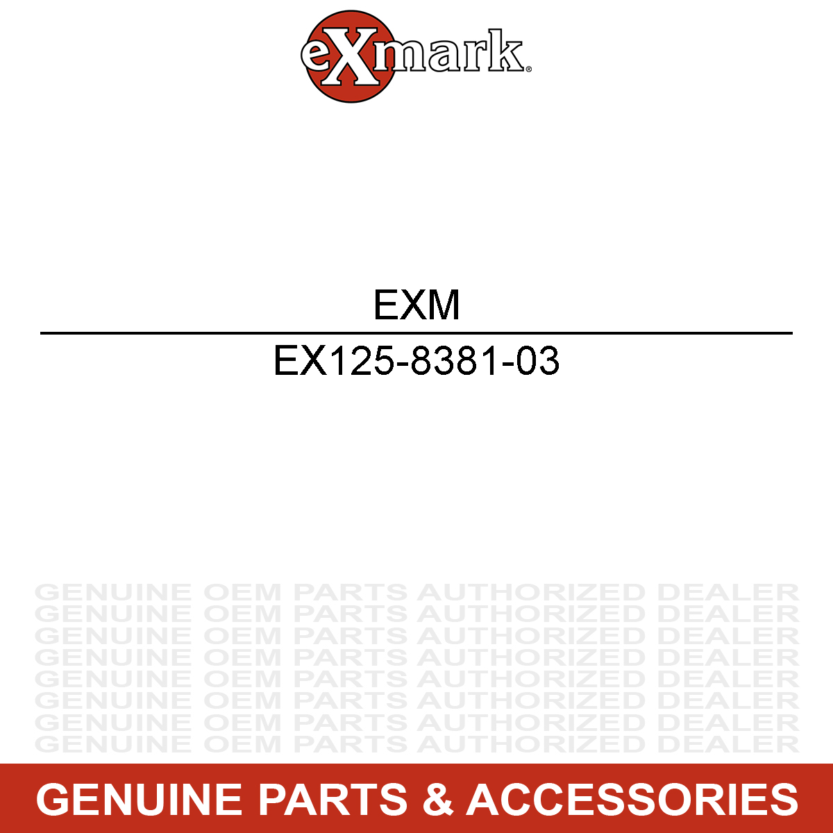 Exmark 125-8381-03 BRACKET-TANK, MOUNTING