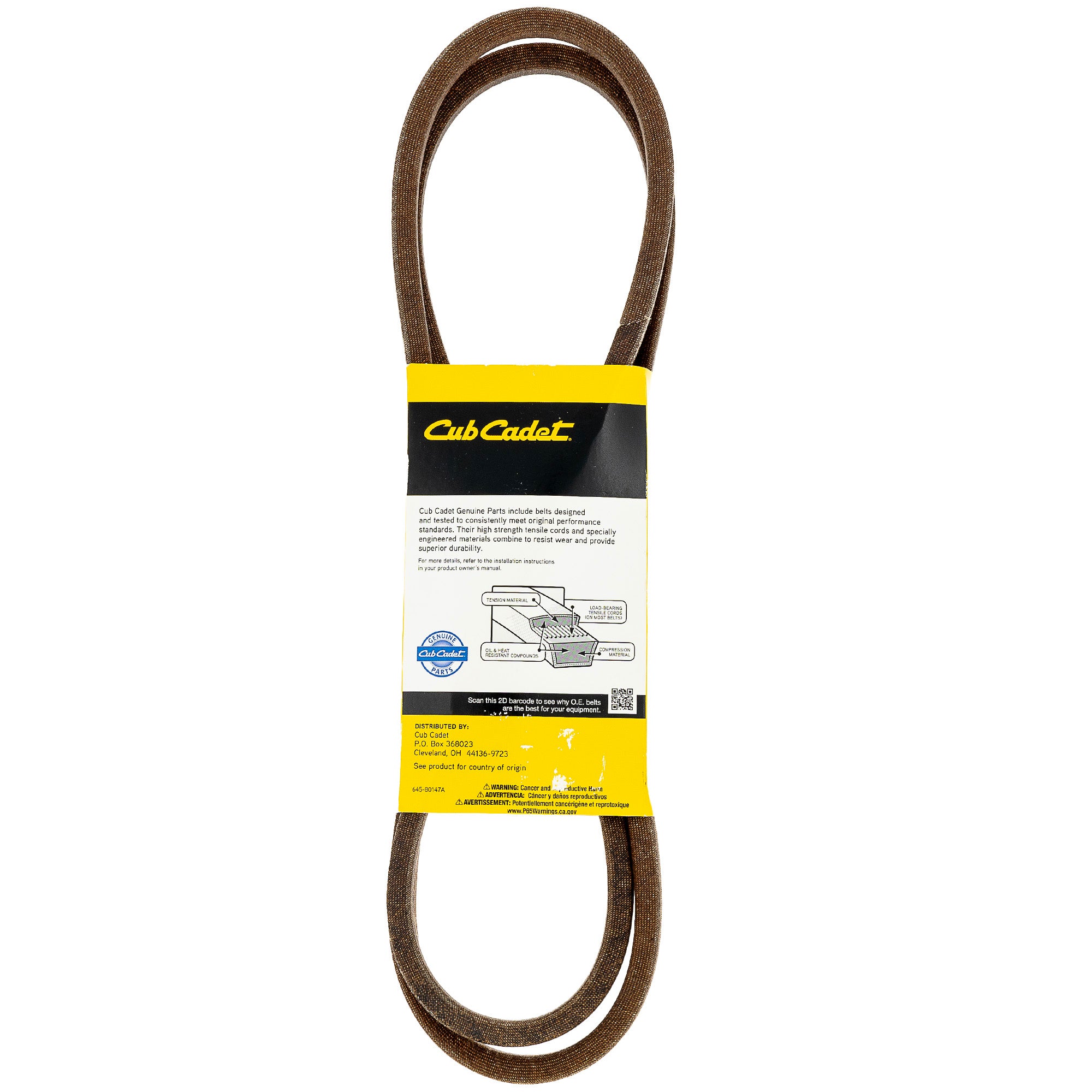 CUB CADET 02001116P Cat Diesel Transmission Drive V-Belt
