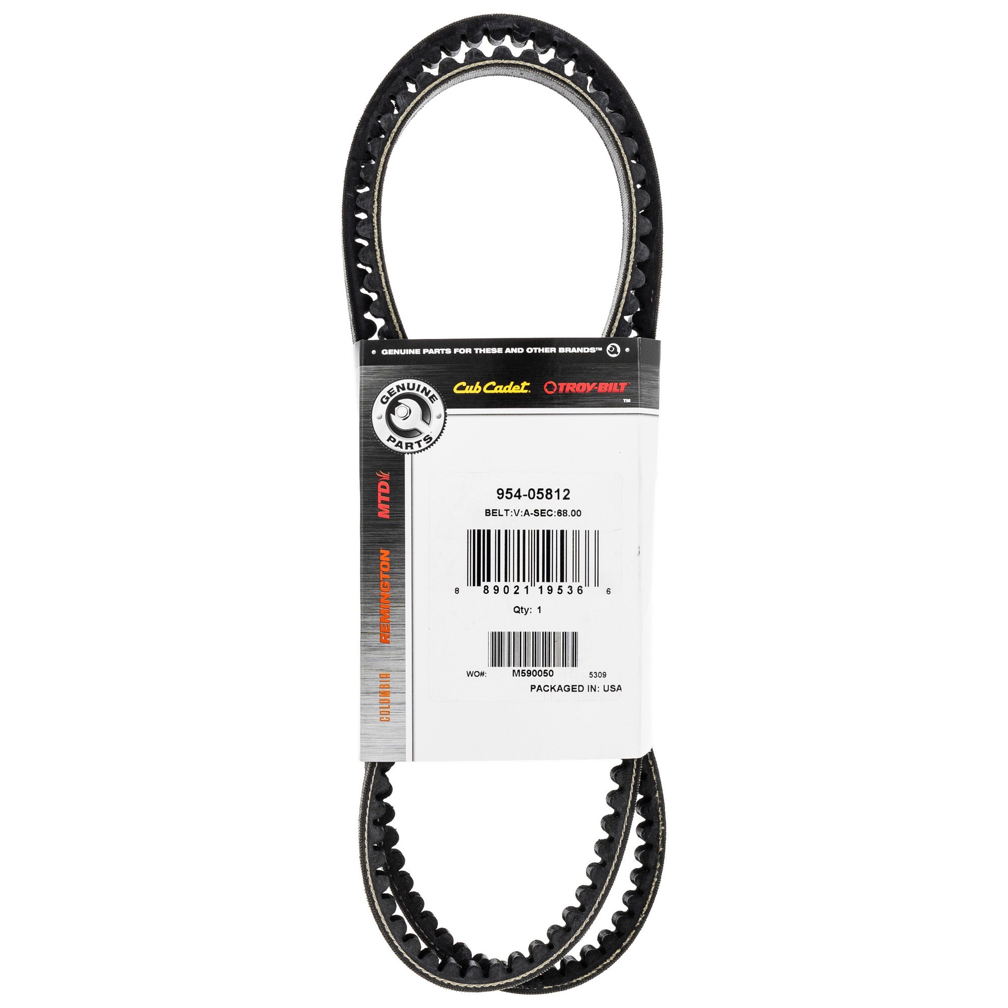 CUB CADET 954-05812 Rear Axle V-Belt