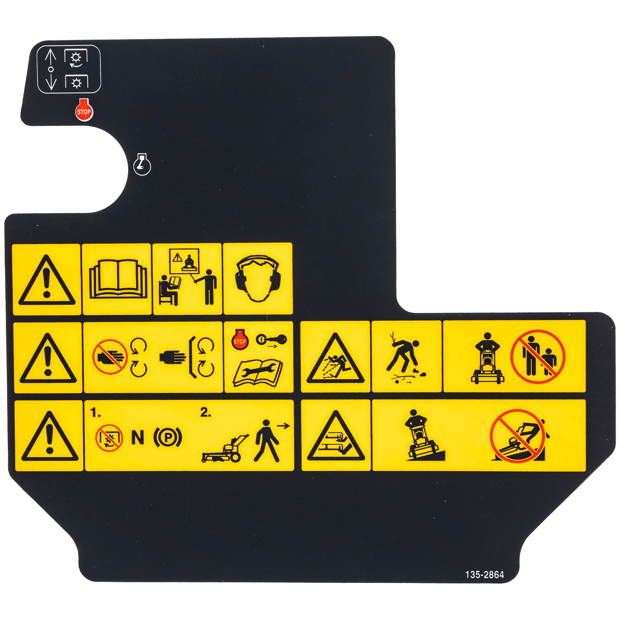Exmark 135-2864 Console Decal