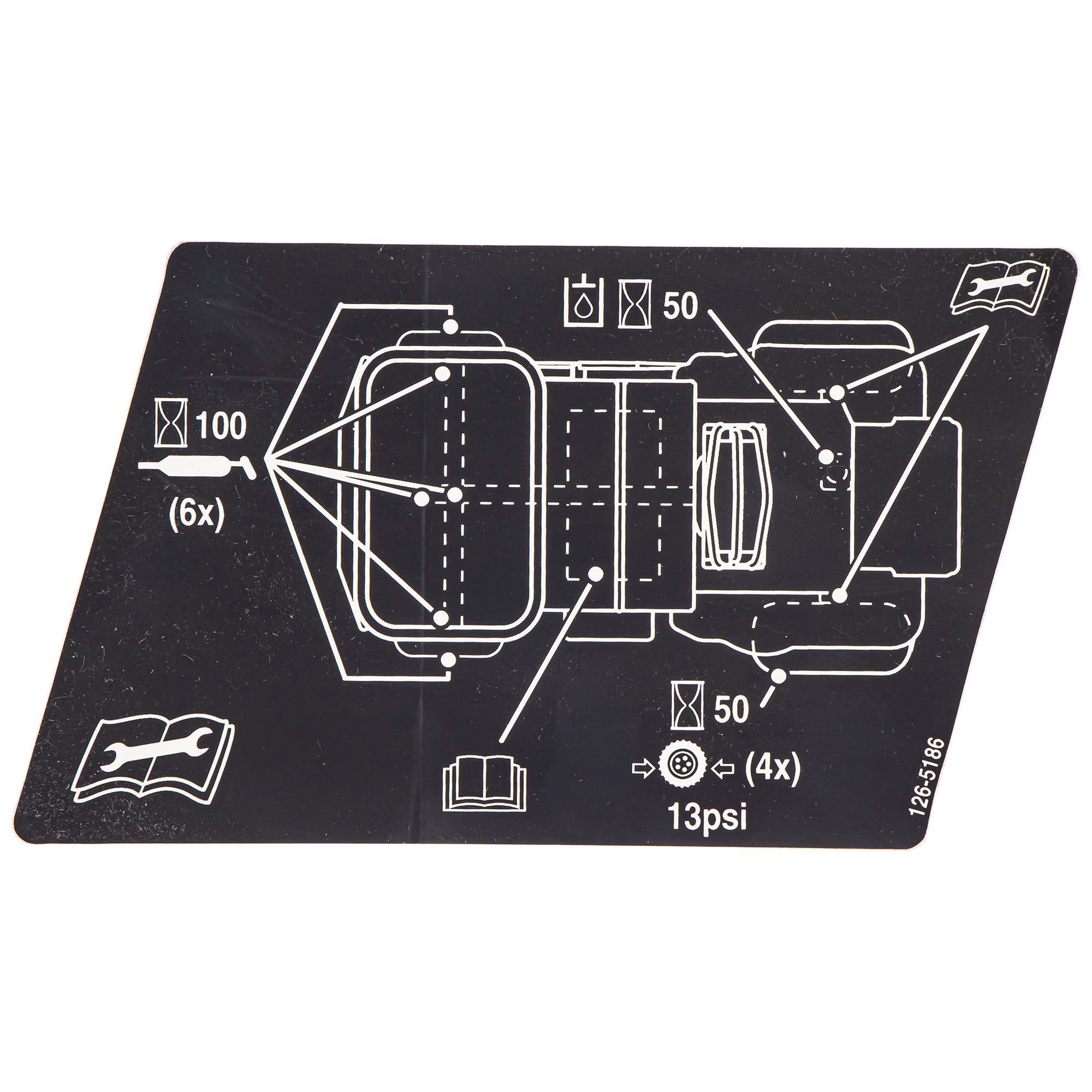Exmark 126-5186 Service Aid Decal