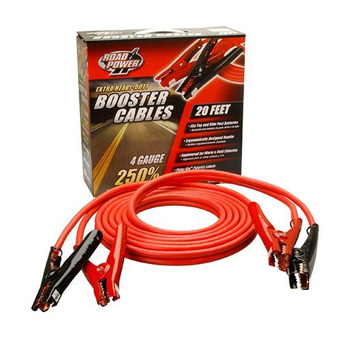 Heavy Duty Booster Cables, 4 Ga., 20 Ft.