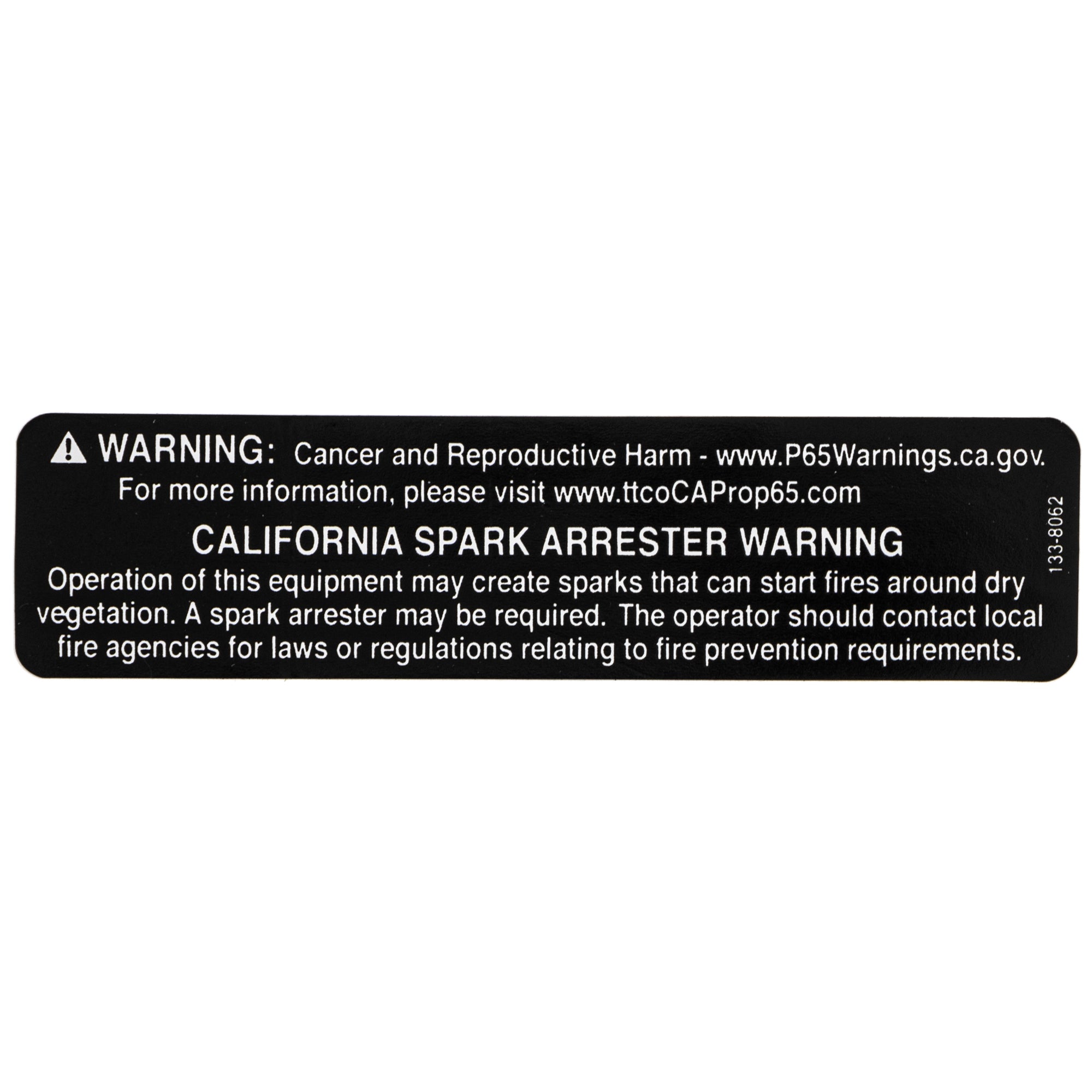 Exmark 133-8062 DECAL-SPARK ARRESTOR