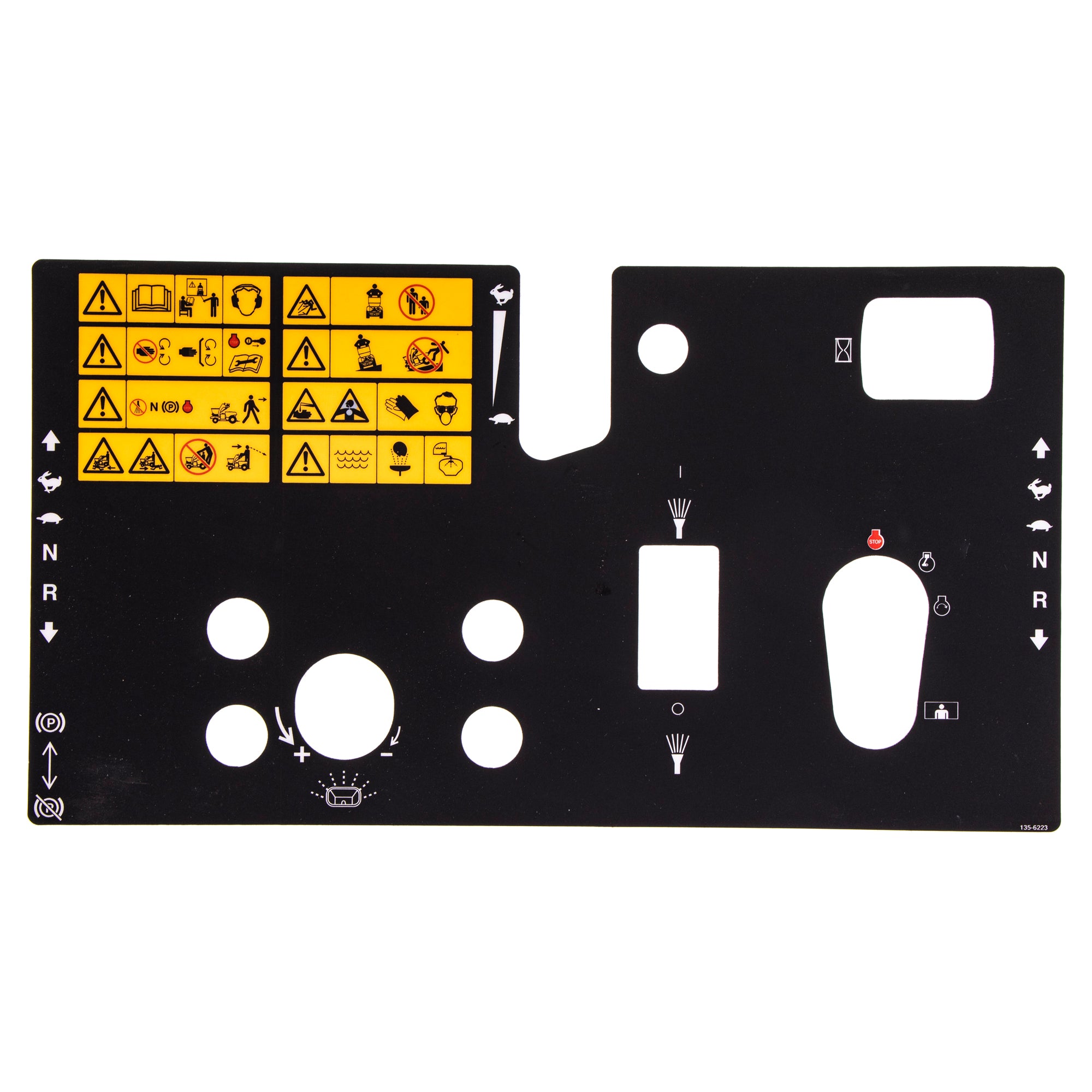 Exmark 135-6223 Control Panel Decal