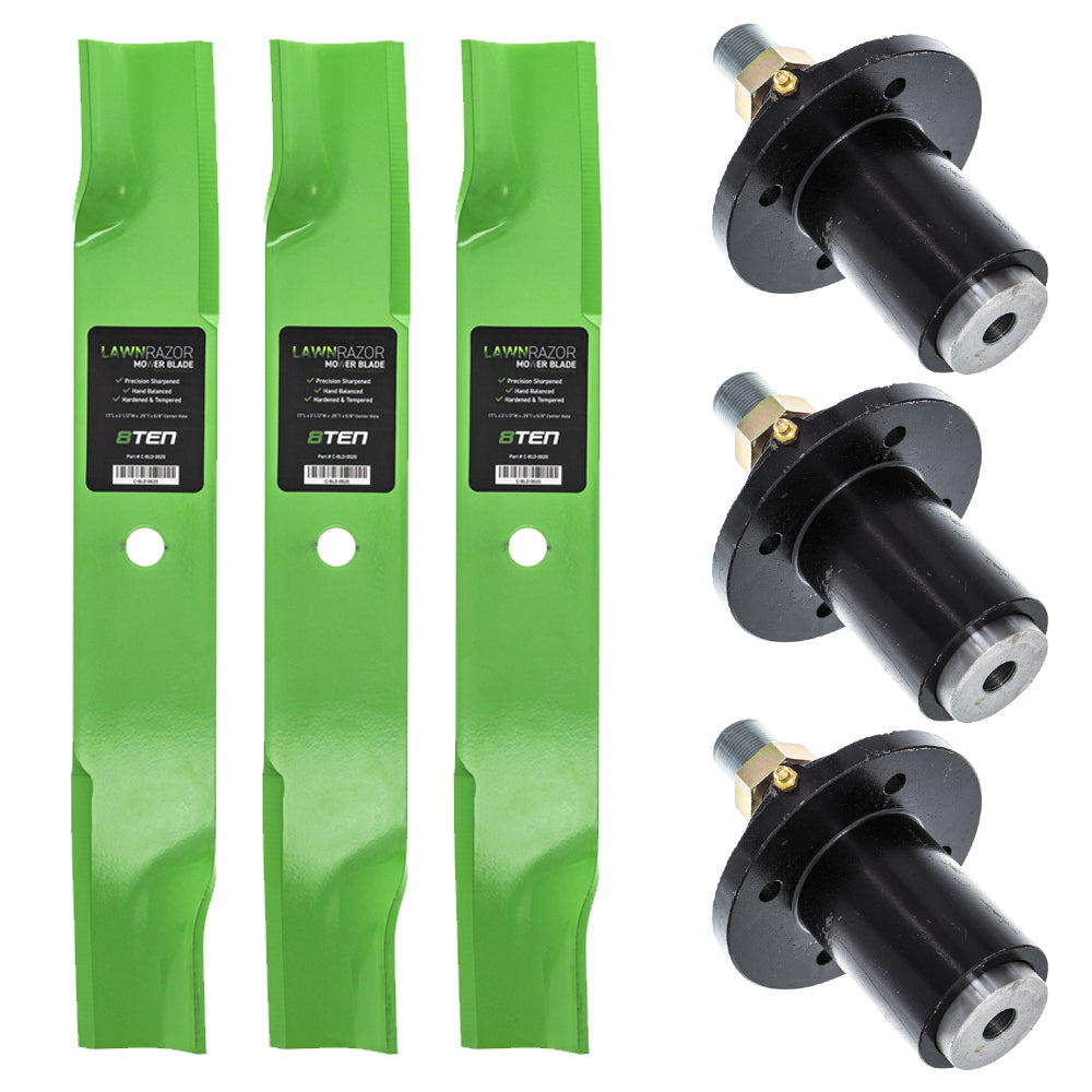 Deck Spindles & Mower Blades Kit For Dixie Chopper MK1002194