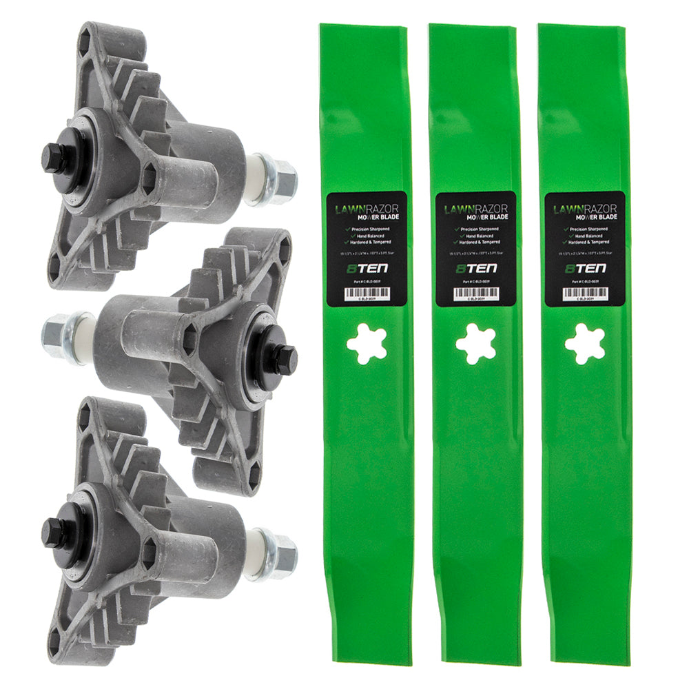 Deck Spindle & Mower Blade Kit For Husqvarna Poulan Pro AYP MK1002224