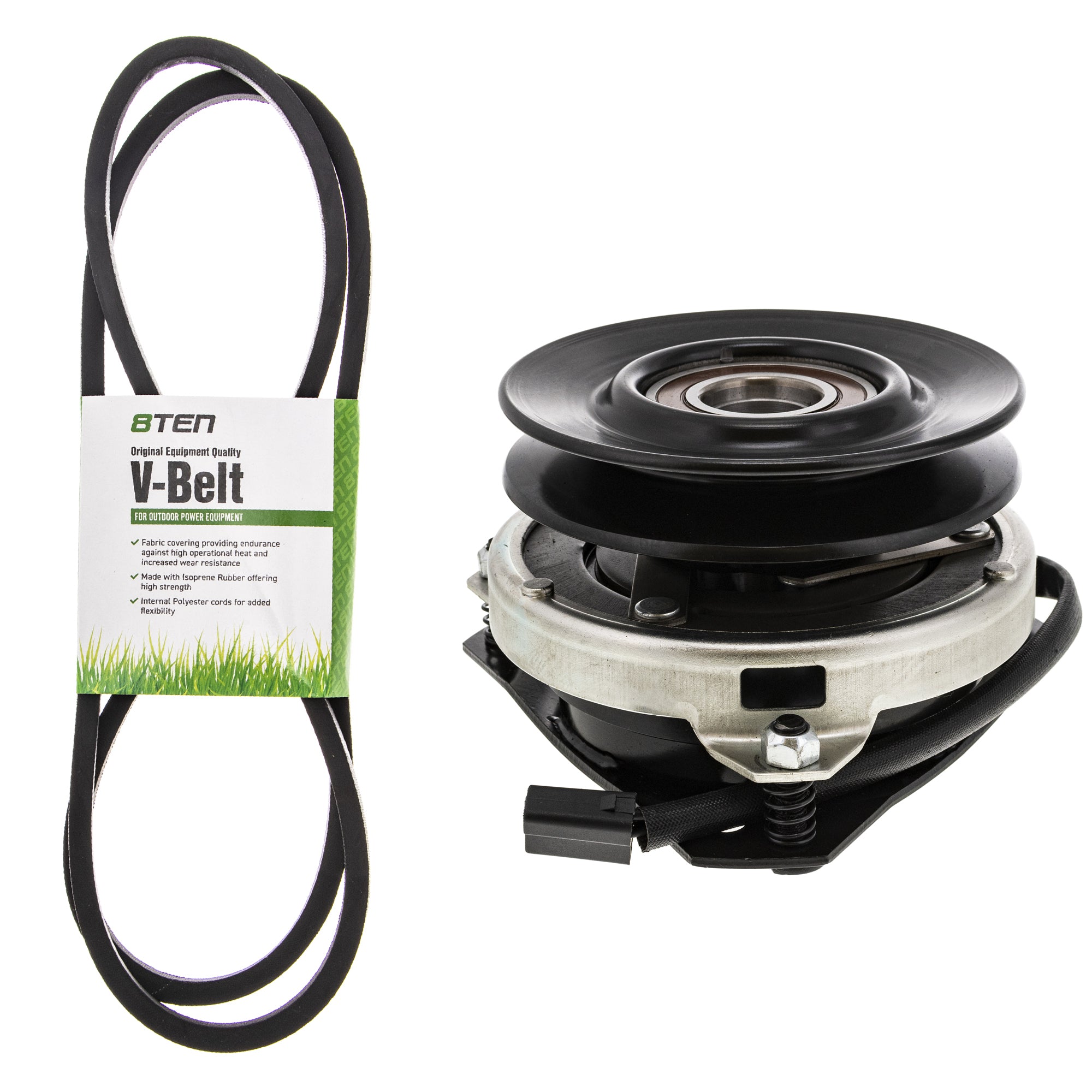 Electric PTO Clutch & Belt Kit For Husqvarna Poulan Pro Jonsered MK1006379