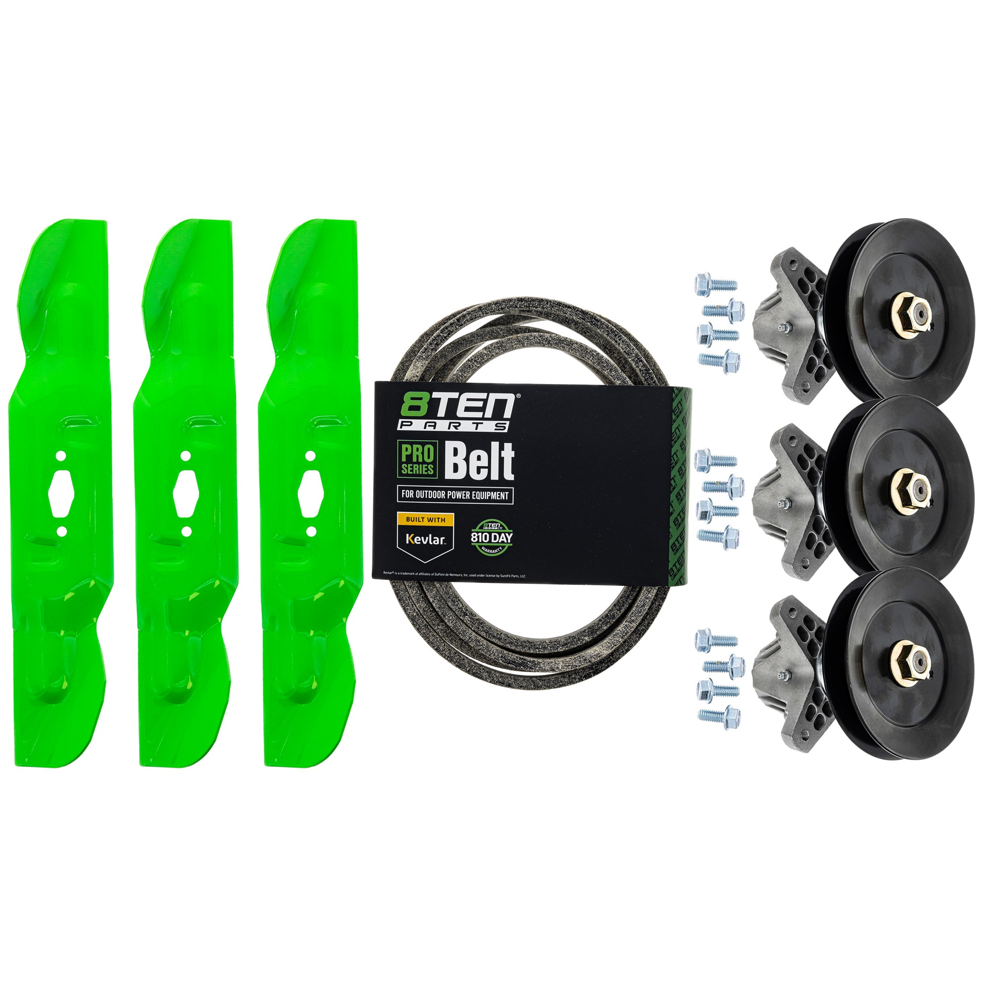 Blade Spindle Belt Deck Kit For Troy-Bilt Cub Cadet Craftsman MK1012221