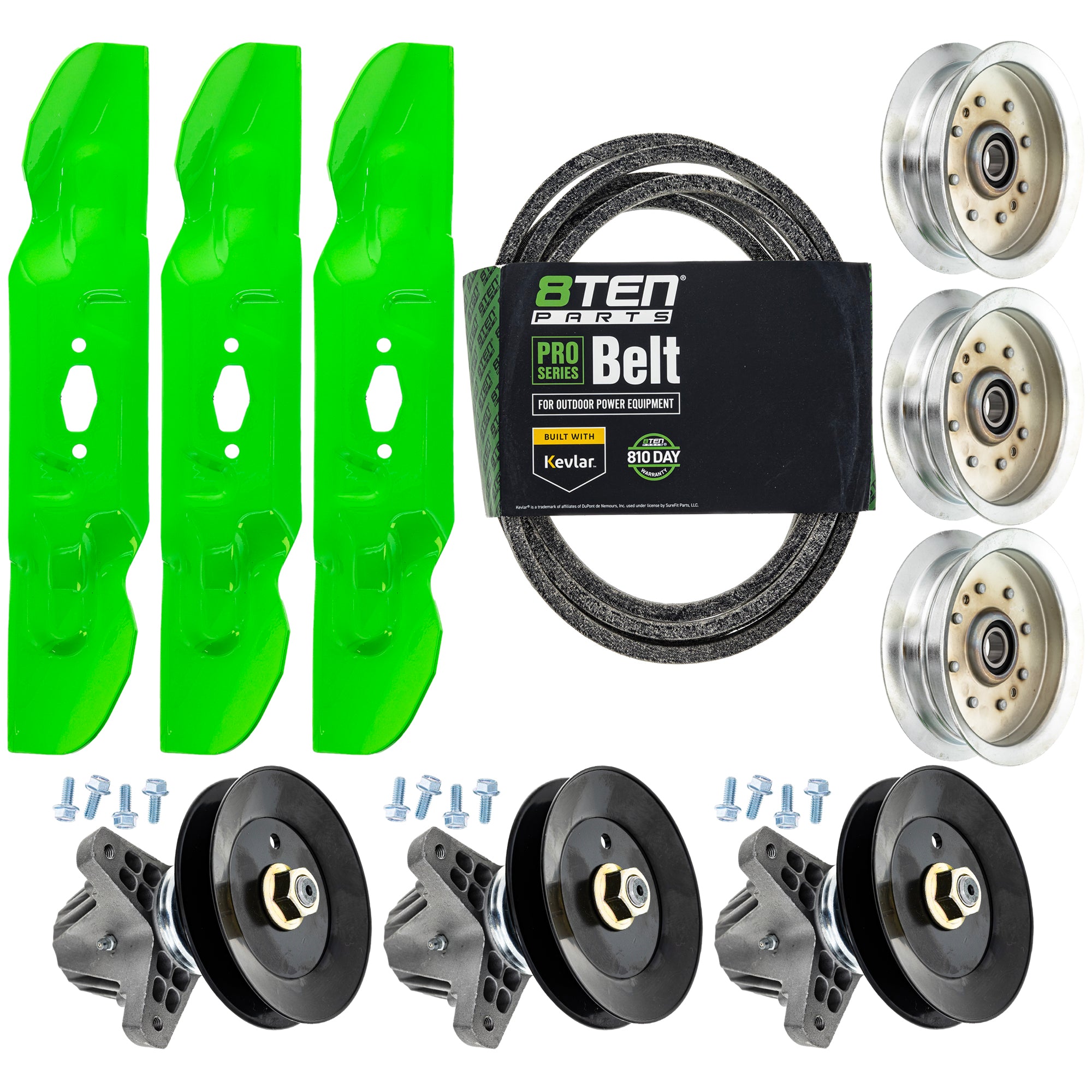 Blade Spindle Belt Idler Deck Kit For Cub Cadet Troy-Bilt Craftsman MK1012252