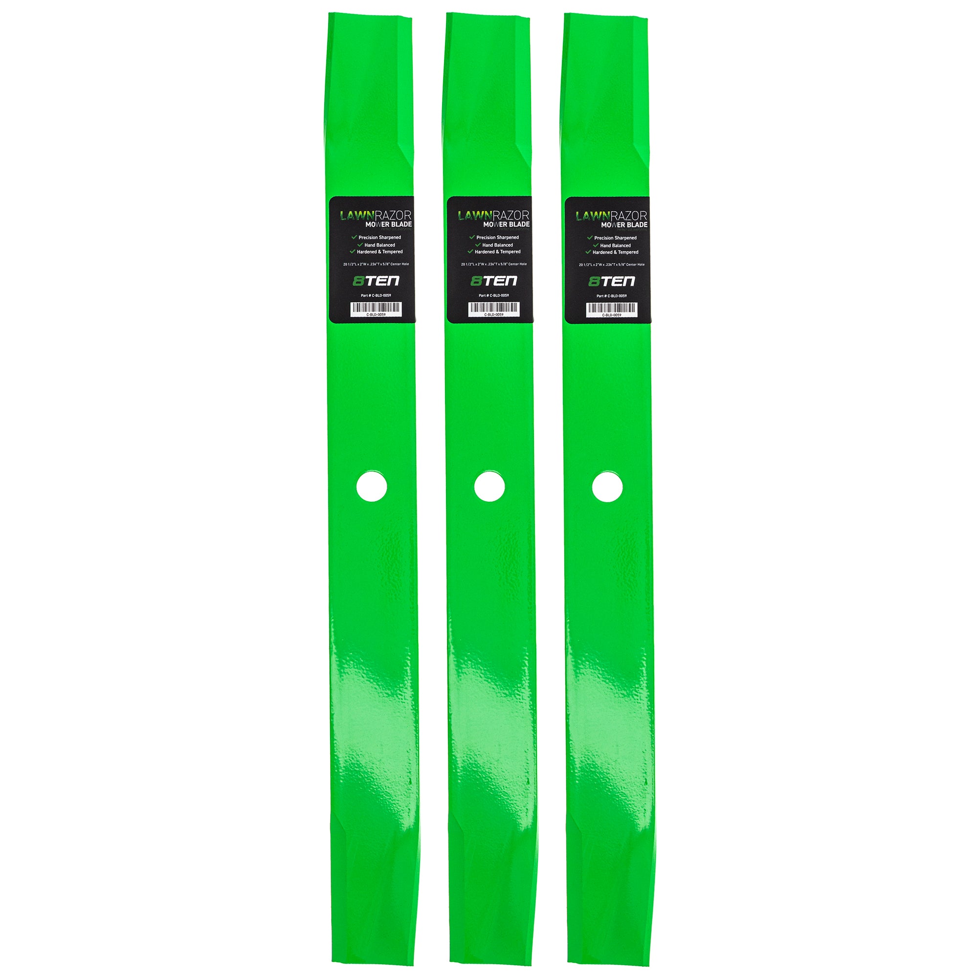 LawnRAZOR High Lift Blade For Gravely 046999 08979600 025124 08979651 08898900 08781800 08904651 | 3-PACK