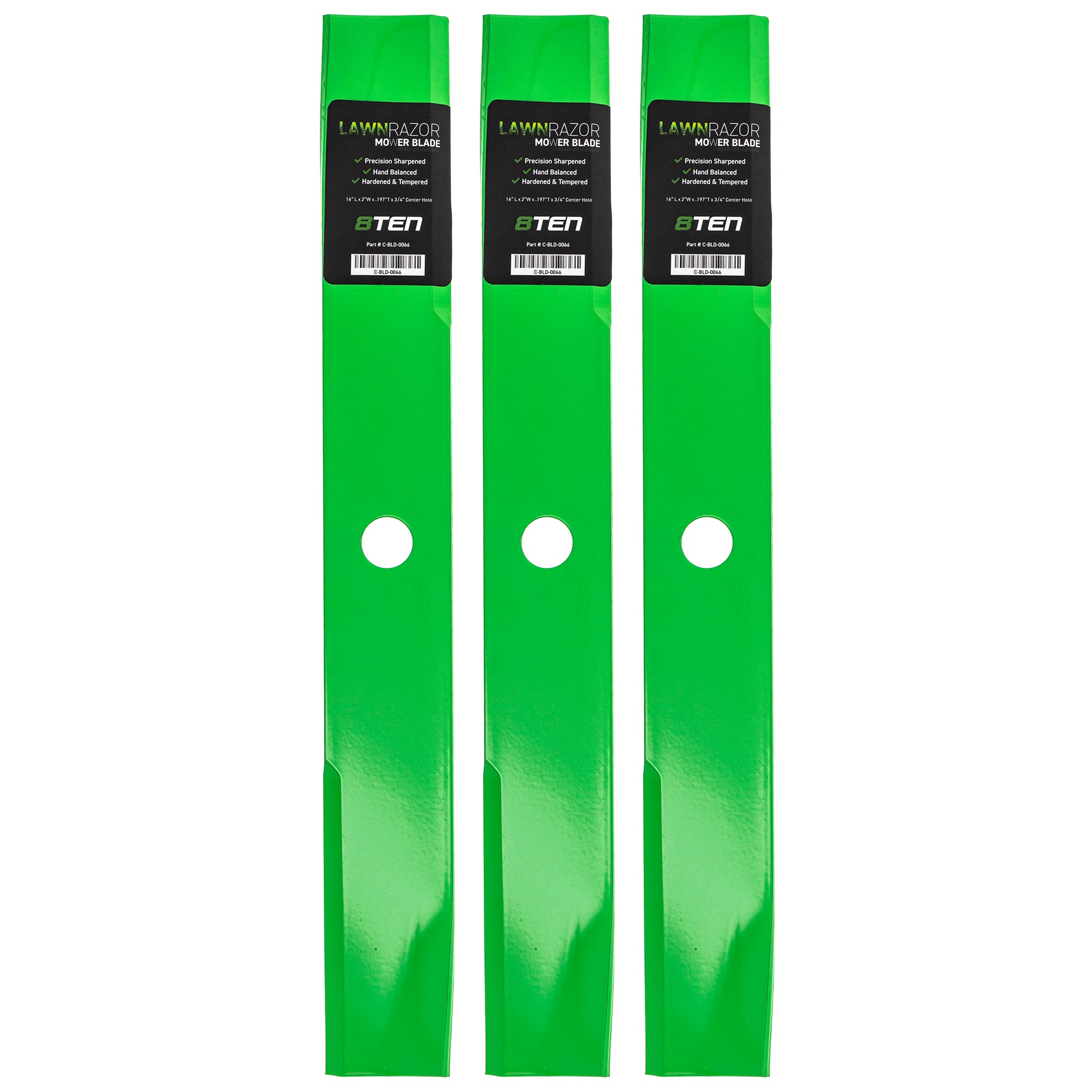 LawnRAZOR Medium-Lift Blade For Wheel Horse Toro 106637 106078 | 3-PACK