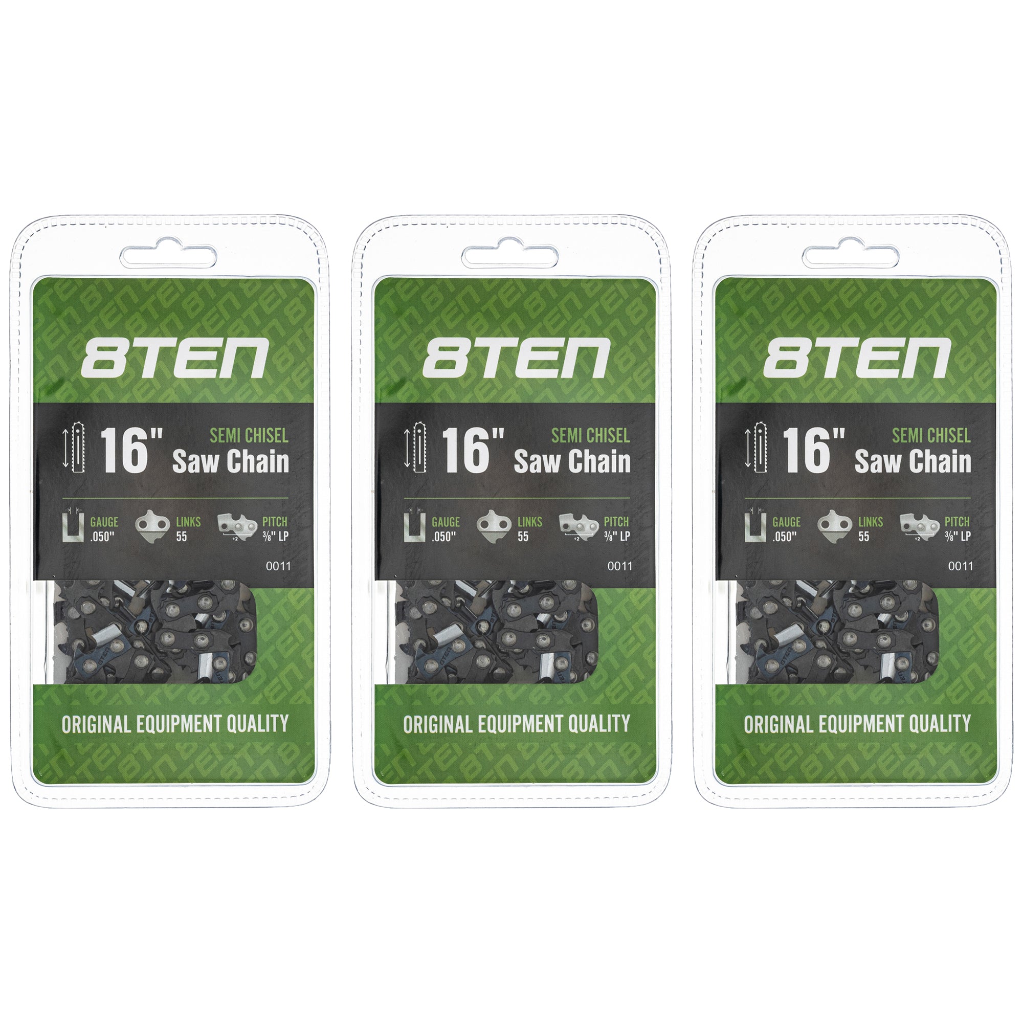 Chainsaw Chain 16 Inch .050 3/8 55DL For Stihl Homelite 63PM55 63PM55E 501847055 63PM355E S93G55 | 3-PACK