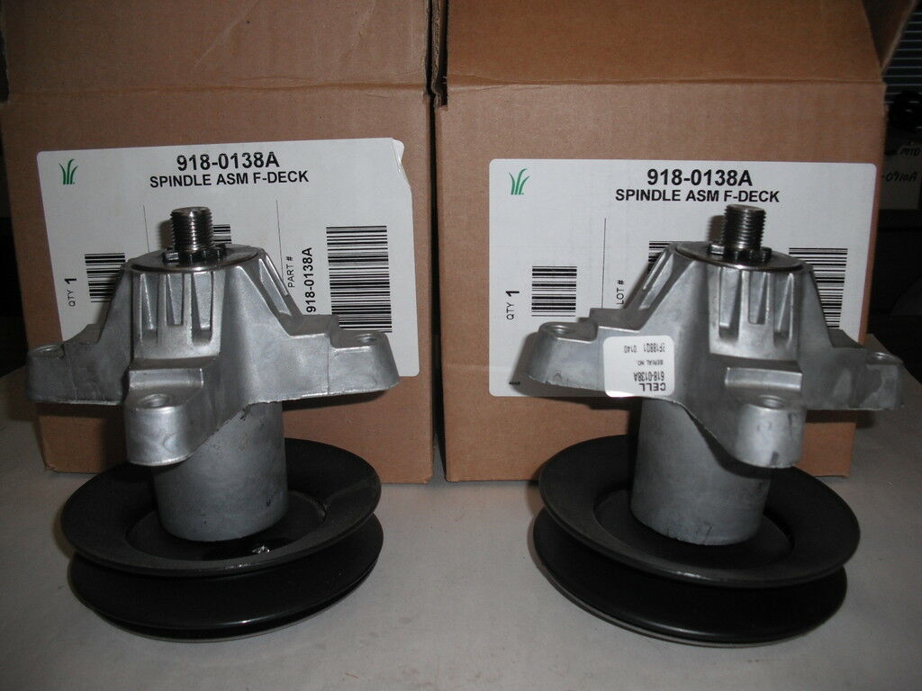 2 Pack Genuine MTD 918-0138C 918-0138A Spindle Assy 38″ fits Troy Bilt White OEM