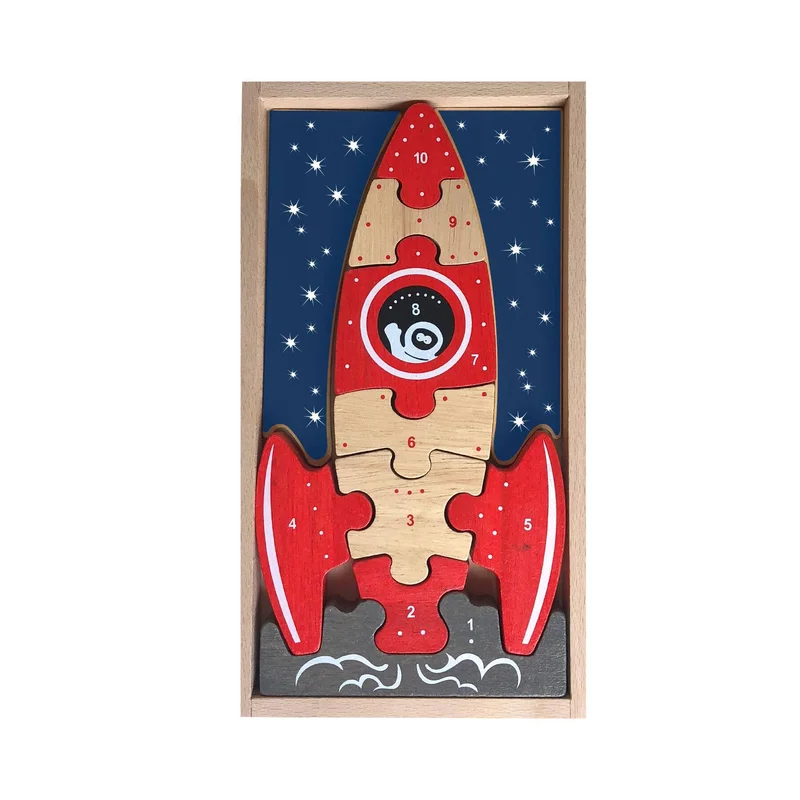 3,2,1 Blast Off Puzzle – Multilingual Space Puzzle