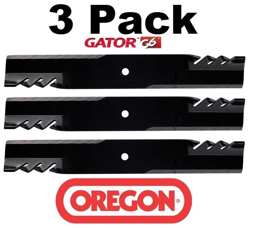 3 Pack Oregon 396-726 G6 Gator Mulcher Blade for Giant Vac 36″ 52″ 21536