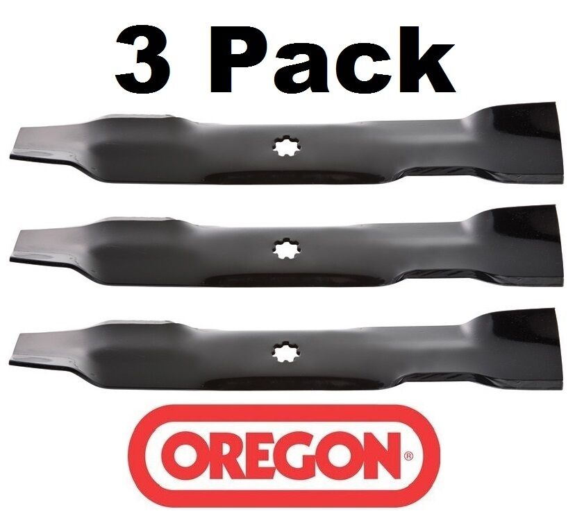 3 Pack Oregon 92-105 Mulching Mower Blade for John Deere GX21786 48″ 100 Series