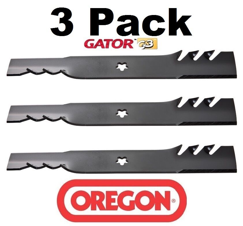 3 Pack Oregon 95-088 Gator Mulcher Blade Fits Husqvarna 112078 573953001 42″ EZ