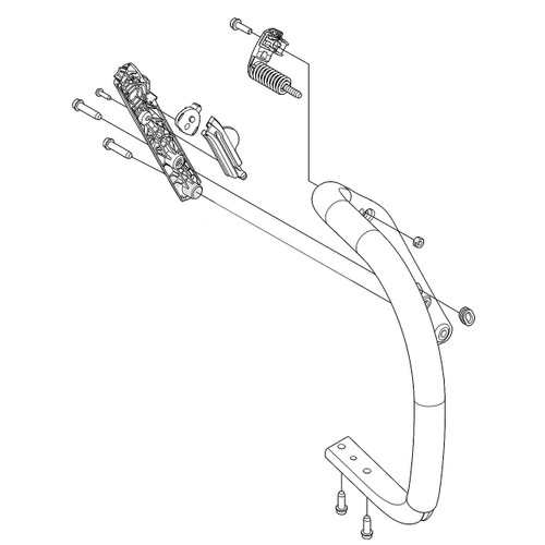 531028102 Handle System Conversion Heat Husqvarna Genuine OEM Part