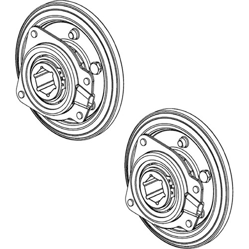 53119HS Husqvarna OEM WHEEL ASSY 595926201 (2 Pack)