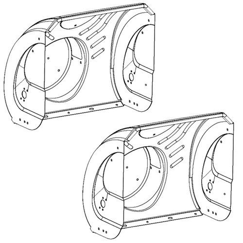 53153HS KIT.AUGER.HOUSING.586184005 OEM (2 Pack) For Husqvarna ST 227 Snow Blower