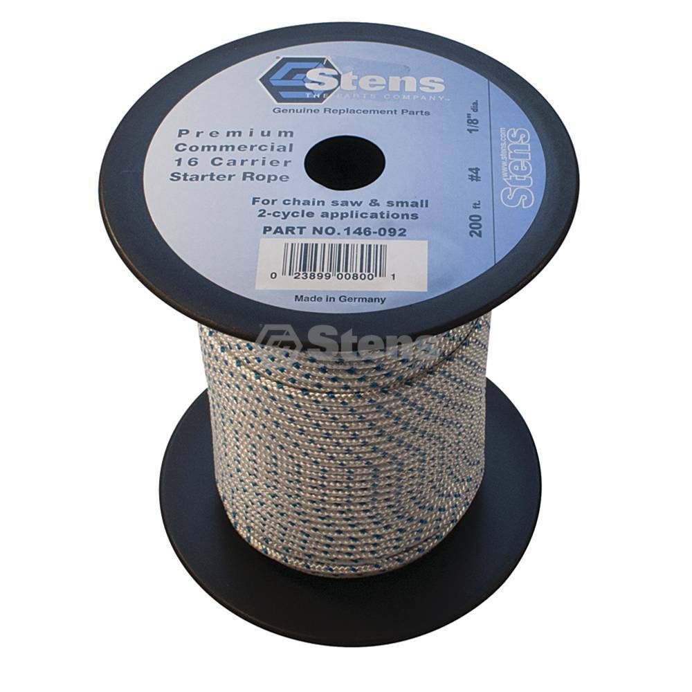 146-092 Stens 200' Solid Braid Starter Rope Rope # 4 Diameter: 1/8" Lesco 050057