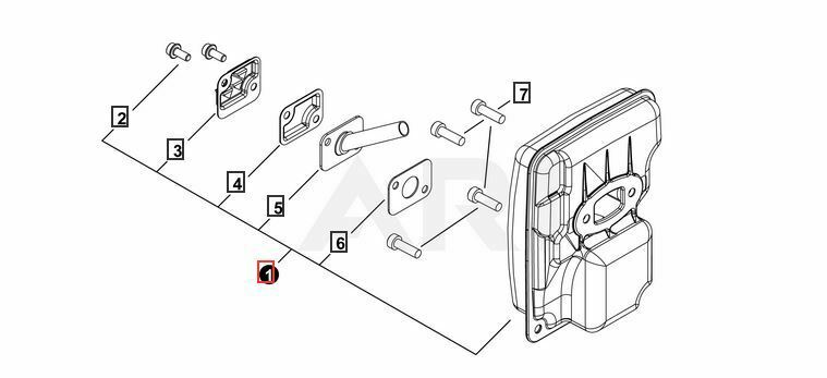 P021052680 Genuine OEM Echo MUFFLER ASSY CSG-7410