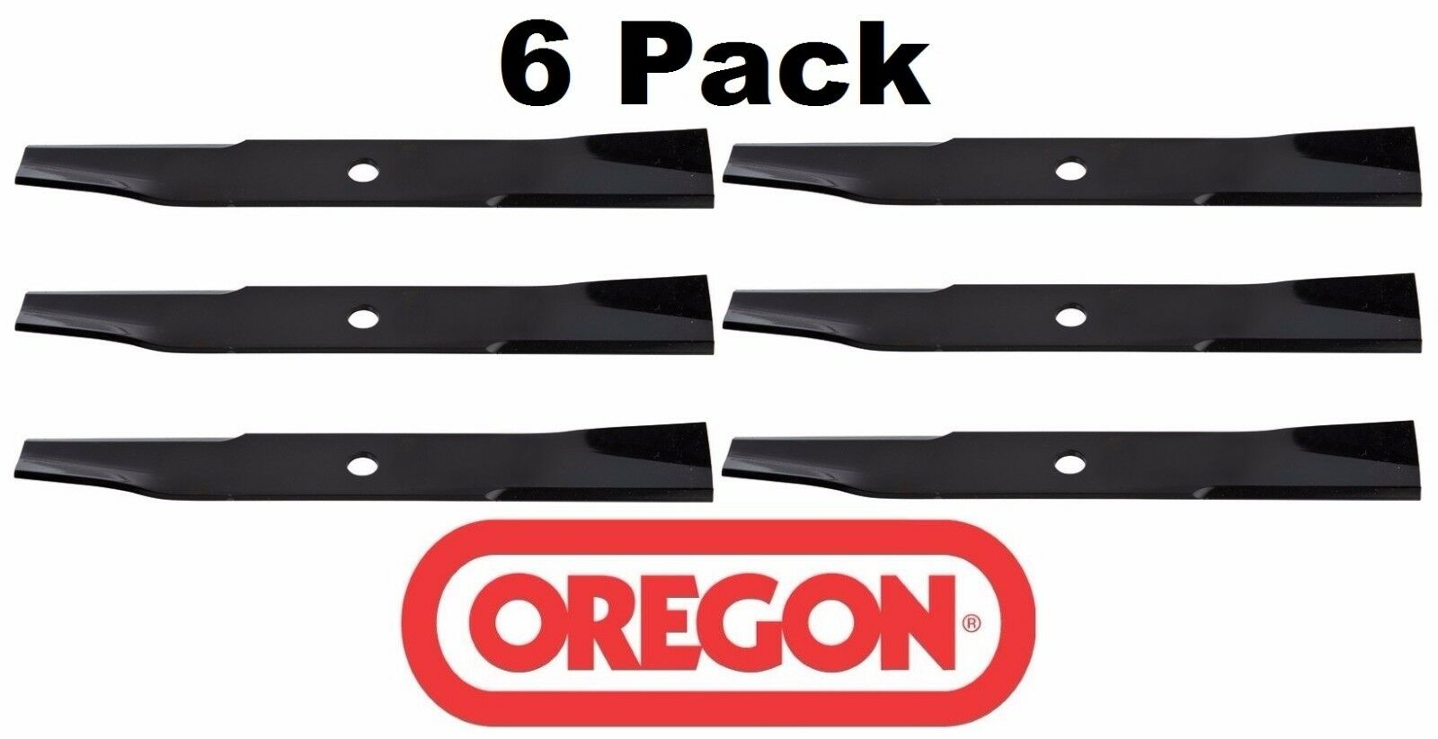 6 Pack Oregon 91-389 Mower Blade for John Deere AM31100 M49167 46″