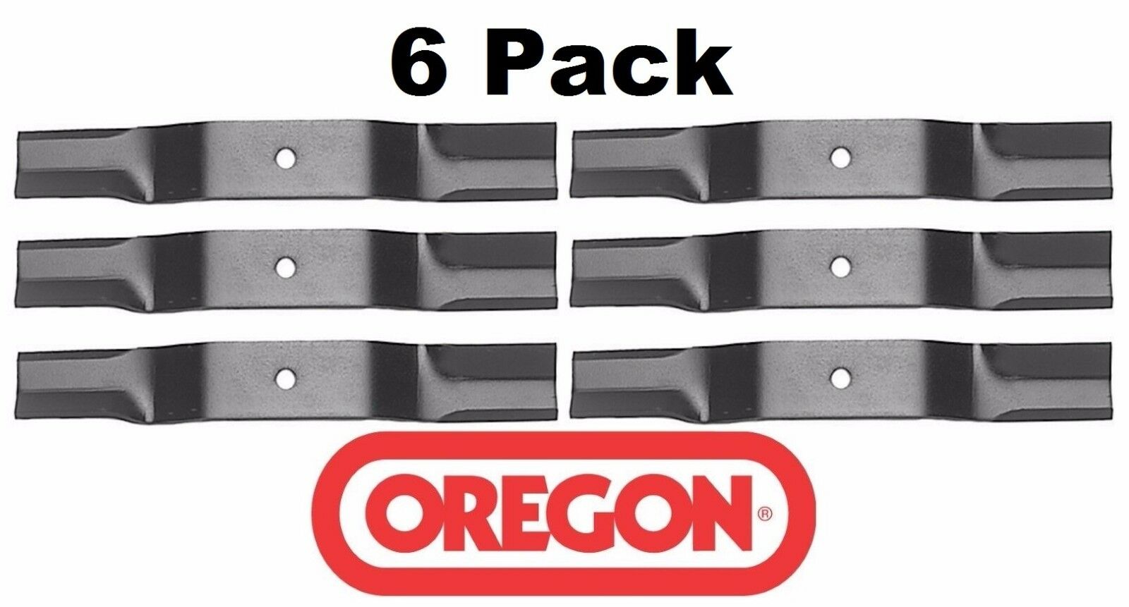 6 Pack Oregon 91-401 Mower Blade for John Deere M76466 M135589 48″