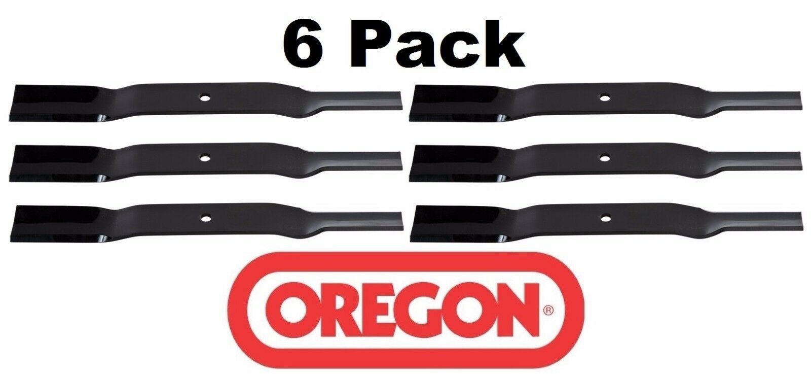 6 Pack Oregon 91-452 Mower Blade for King Kutter 190320 60″ Left Hand Cut