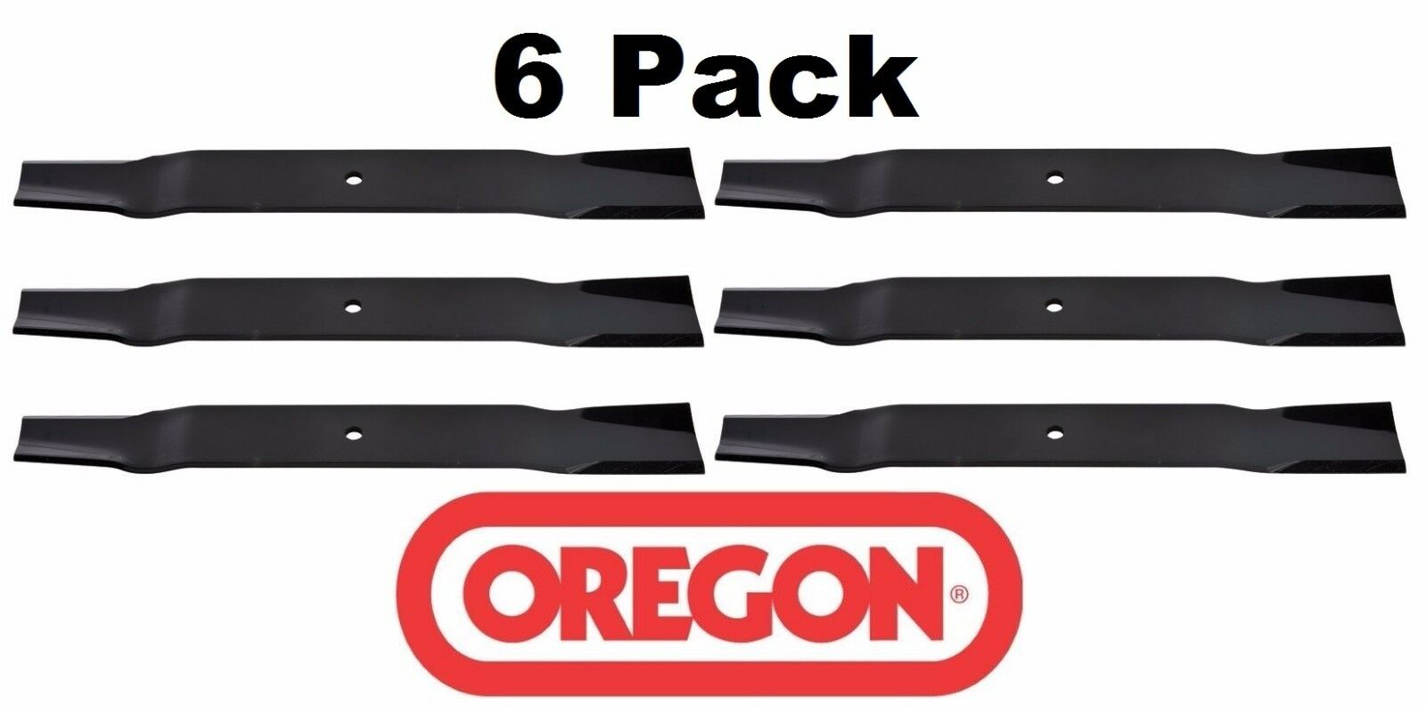 6 Pack Oregon 91-547 Low Lift Mower Blade for Grasshopper 320242 61″