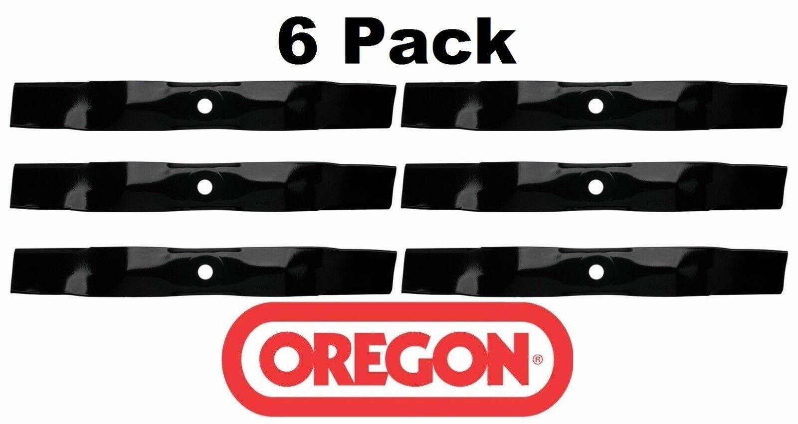 6 Pack Oregon 92-119 Mower Blade for John Deere M139976 M148613 42″ 42C