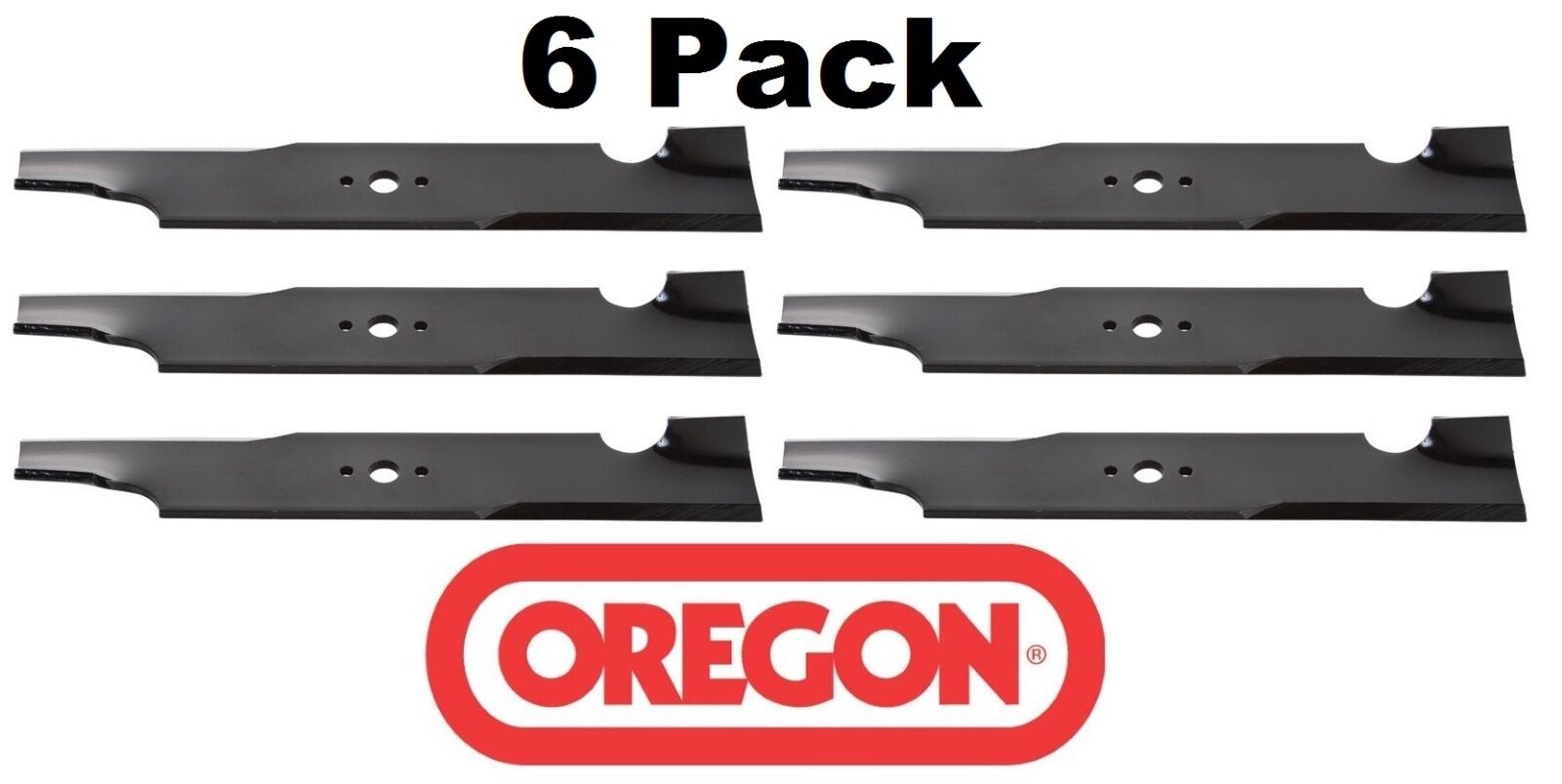 6 Pack Oregon 93-005 Mower Blade for Giant Vac 21537 32″ 48″
